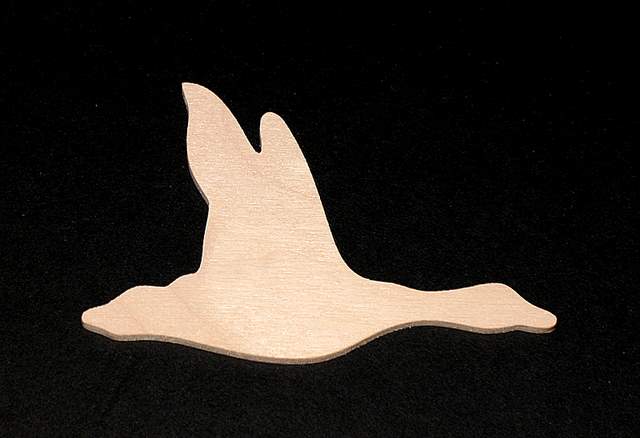 (image for) Bird Cutout - Goose Cutout - Hand Cut Plywood
